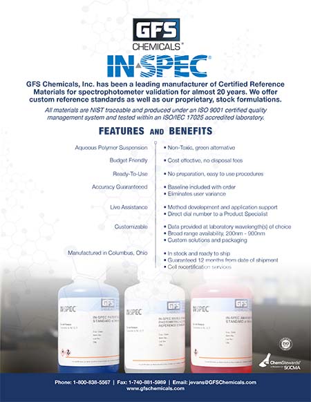 IN-SPEC UV-VIS Standards